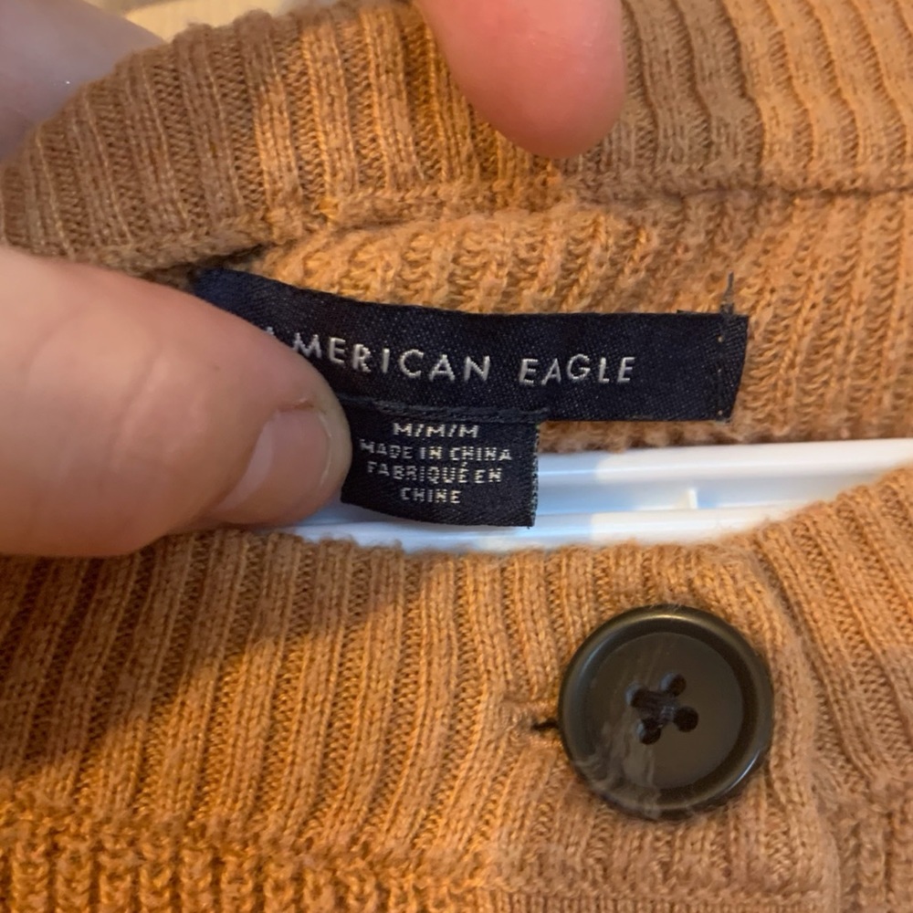 American Eagle Knit Ringer Sweater - Picture 2 of 4